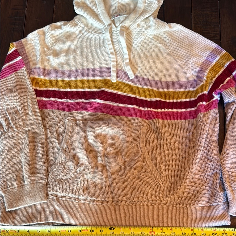 Faherty Cozy Striped Hoodie Sweater